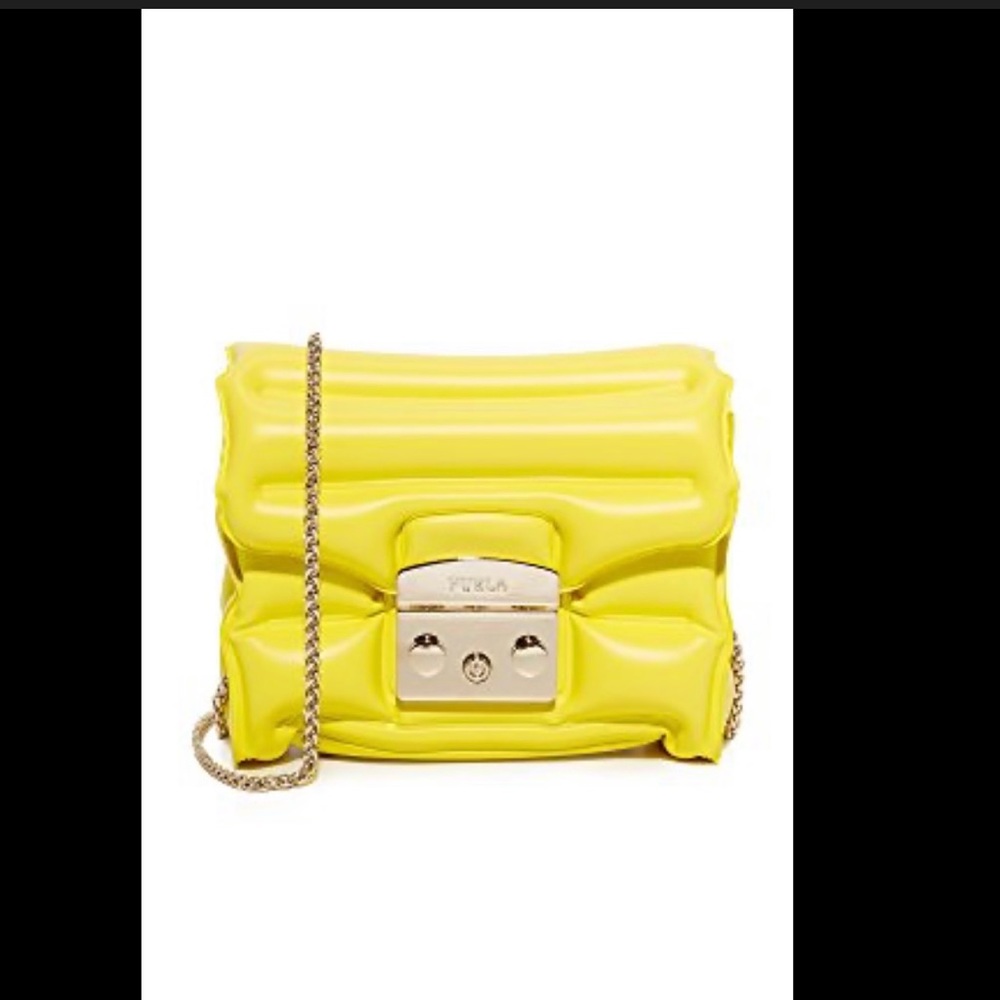 Furla Oxygen Metropolis Limited Edition Shoulder Bag PVC Chain Strap